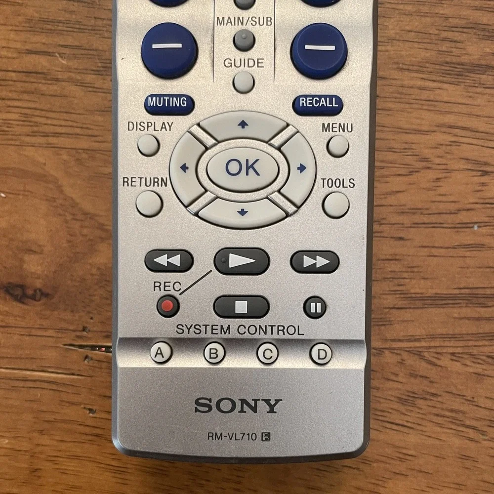 Sony RMVL710S 5-Device Universal Remote‎ Control replacement